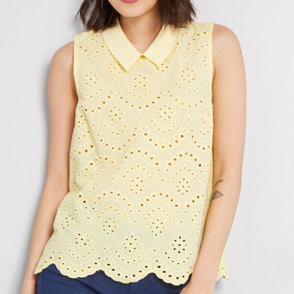 Modcloth Eyelet Top
